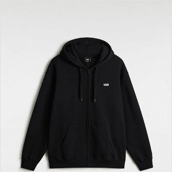 Vans LEFT CHEST II LOGO PULLOVER HOODIE, MAN, BLACK, SIZE: S