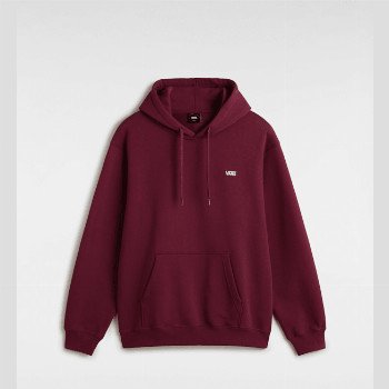 Vans LEFT CHEST II LOGO PULLOVER HOODIE, MAN, BURGUNDY, SIZE: L