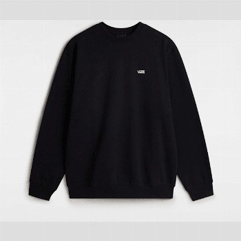 Vans LEFT CHEST II LOGO SWEATSHIRT, MAN, BLACK, SIZE: S