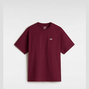 Vans LEFT CHEST II LOGO T-SHIRT, MAN, BURGUNDY, SIZE: S