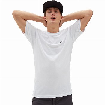 Vans LEFT CHEST LOGO T-SHIRT (WHITE-BLACK) MEN WHITE