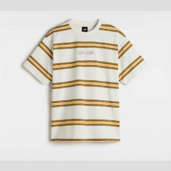 Vans MESA STRIPE T-SHIRT, MAN, WHITE, SIZE: S