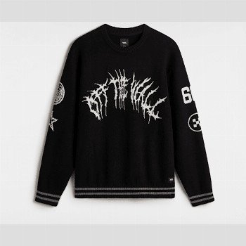 Vans METAL ARCH CREW SWEATSHIRT, MAN, BLACK, SIZE: M