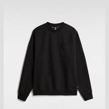 Vans MTE LODGE HEAVYWEIGHT CREW SWEATSHIRT, MAN, BLACK, SIZE: S