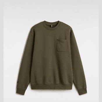 Vans MTE LODGE HEAVYWEIGHT CREW SWEATSHIRT, MAN, GREEN, SIZE: M