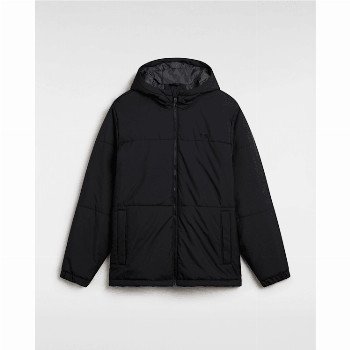 Vans MTE NORRIS HOODED PUFFER JACKET, MAN, BLACK, SIZE: L