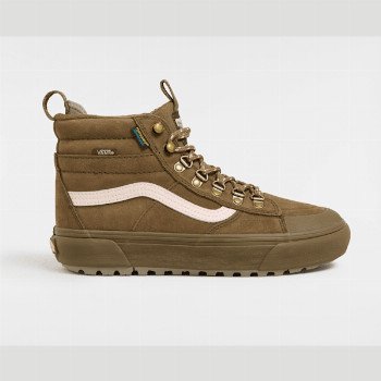 Vans MTE SK8-HI WATERPROOF SHOES, MAN, BROWN, SIZE: 3.5