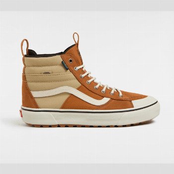 Vans MTE SK8-HI WATERPROOF SHOES, MAN, ORANGE, SIZE: 12