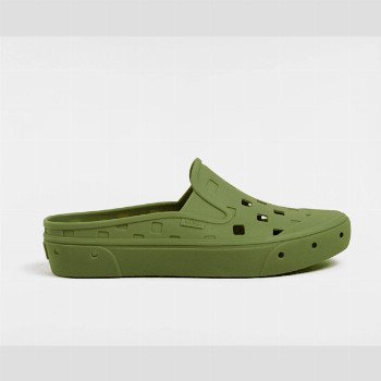 Vans MTE SLIP-ON MULE TRK SHOES, MAN, GREEN, SIZE: 12