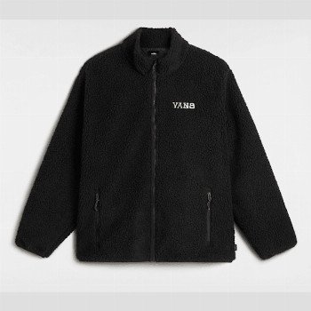Vans NIMI FULL ZIP SHERPA JACKET, MAN, BLACK, SIZE: L