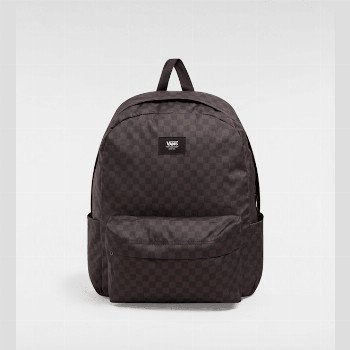 Vans OLD SKOOL CHECK BACKPACK, GREY, SIZE: