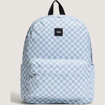 Vans OLD SKOOL CHECK BACKPACK, MAN, BLUE, SIZE: