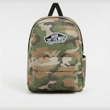 Vans OLD SKOOL CLASSIC BACKPACK, BROWN, SIZE: