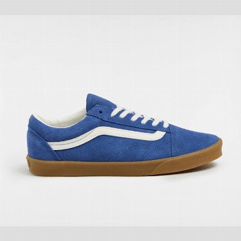 Vans OLD SKOOL LOWPRO SHOES, MAN, BLUE, SIZE: 8