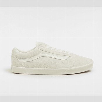 Vans OLD SKOOL LOWPRO SHOES, MAN, WHITE, SIZE: 7.5