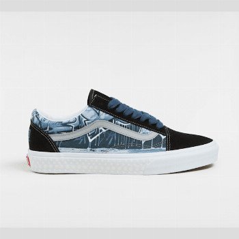 Vans OLD SKOOL SHOES, MAN, BLACK, SIZE: 12