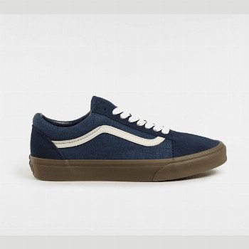 Vans OLD SKOOL SHOES, MAN, BLUE, SIZE: 2.5