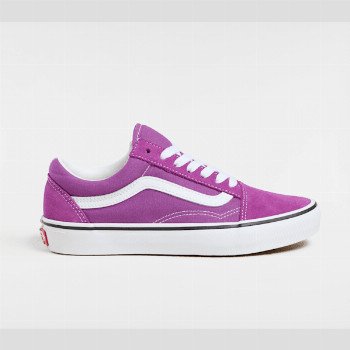 Vans OLD SKOOL SHOES, MAN, PURPLE, SIZE: 5