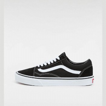 Vans OLD SKOOL WIDE FIT SHOES, MAN, BLACK, SIZE: 12