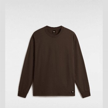 Vans ORIGINAL STANDARDS LONG SLEEVE T-SHIRT, MAN, BROWN, SIZE: M