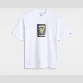 Vans PAPERBACK WRITER T-SHIRT, MAN, WHITE, SIZE: L
