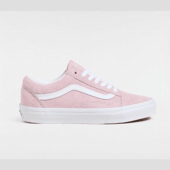 Vans PIG SUEDE OLD SKOOL SHOES, MAN, PINK, SIZE: 12
