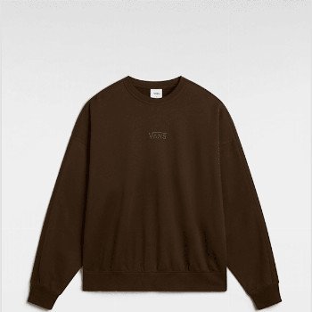 Vans PREMIUM LOGO CREW SWEATSHIRT, MAN, BROWN, SIZE: L