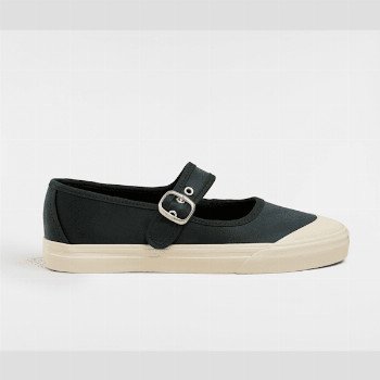 Vans PREMIUM MARY JANE LO PRO SATIN SHOES, MAN, BLACK, SIZE: 9