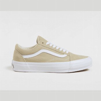 Vans PREMIUM OLD SKOOL SHOES, MAN, BEIGE, SIZE: 8