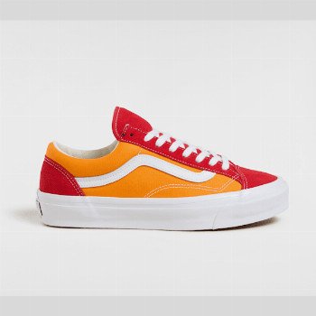 Vans PREMIUM OLD SKOOL SHOES, MAN, ORANGE, SIZE: 3.5