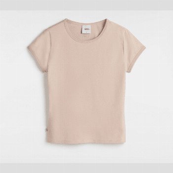 Vans PREMIUM SHORT SLEEVE BABY T-SHIRT, WOMAN, PINK, SIZE: XXL