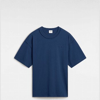Vans PREMIUM SHORT SLEEVE T-SHIRT, MAN, BLUE, SIZE: XS