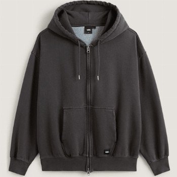 Vans PREMIUM ZIP HOODIE, MAN, BLACK, SIZE: L