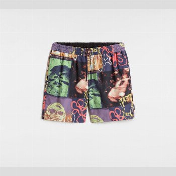 Vans PRIMARY CRAZY PRINT BOARDSHORTS, MAN, BLUE, SIZE: XXL