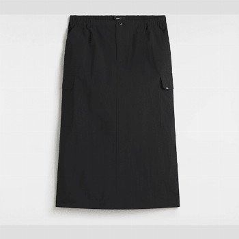 Vans RILEY PARACHUTE CARGO SKIRT, WOMAN, BLACK, SIZE: S