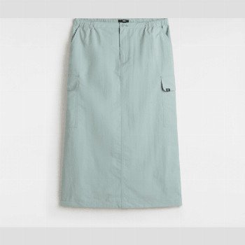 Vans RILEY PARACHUTE CARGO SKIRT, WOMAN, BLUE, SIZE: XS