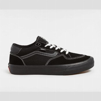 Vans ROWAN SHOES, MAN, BLACK, SIZE: 2.5