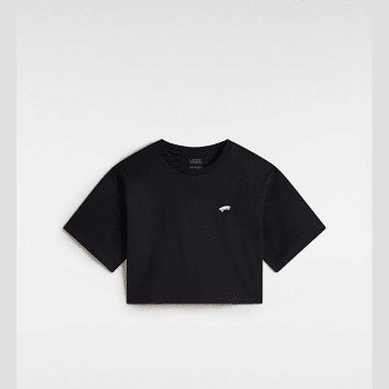 Vans SALTON CROP T-SHIRT, WOMAN, BLACK, SIZE: XS