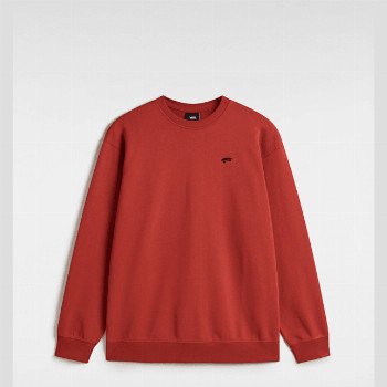 Vans SALTON LOOSE CREW SWEATSHIRT, MAN, RED, SIZE: L