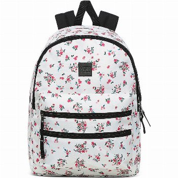 Vans SCHOOLIN IT BACKPACK (BEAUTY FLORAL MARSHMALLOW) WOMEN WHITE