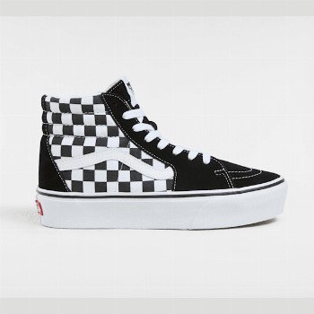 Vans SK8-HI PLATFORM 2.0 SHOES, WOMAN, BLACK, SIZE: 2.5