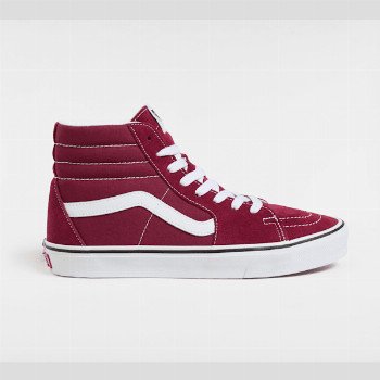 Vans SK8-HI SHOES, MAN, BURGUNDY, SIZE: 6