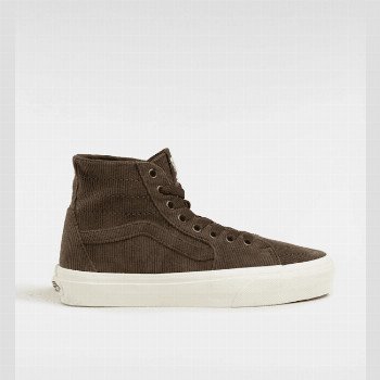 Vans SK8-HI TAPERED SHOES, MAN, BROWN, SIZE: 9
