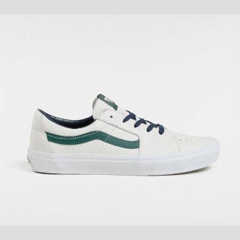 Vans SK8-LOW SHOES, MAN, WHITE, SIZE: 10.5