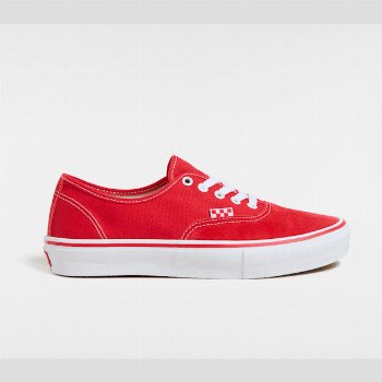 Vans SKATE AUTHENTIC SHOES, MAN, RED, SIZE: 6.5