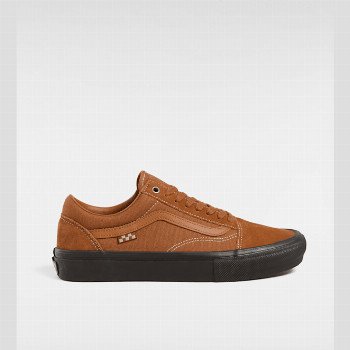 Vans SKATE OLD SKOOL SHOES, MAN, BROWN, SIZE: 12