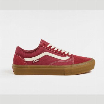 Vans SKATE OLD SKOOL SHOES, MAN, RED, SIZE: 11