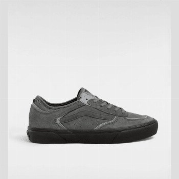 Vans SKATE ROWLEY SUEDE SHOES, MAN, GREY, SIZE: 12