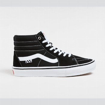 Vans SKATE SK8-HI SHOES, MAN, BLACK, SIZE: 9.5