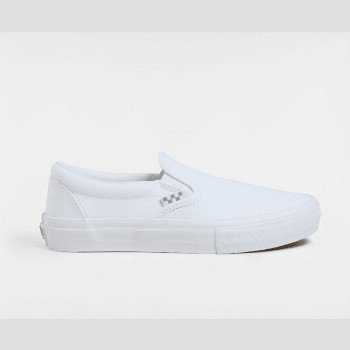 Vans SKATE SLIP-ON SHOES, MAN, WHITE, SIZE: 12